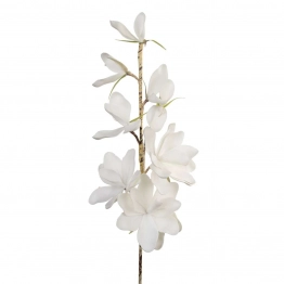 Κλαδί Με Λουλούδια Λευκά Art Et Lumiere 80εκ. 02789