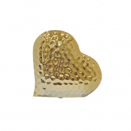 Διακοσμητική Καρδιά Κεραμική Χρυσή Art Et Lumiere 16εκ. 03878