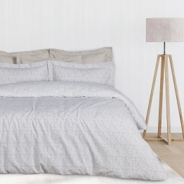 Σετ Σεντόνια Βαμβακερά Μονά 170x260εκ. Happy 9678 Taupe-Λευκό Das Home