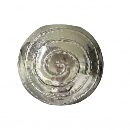 Βάζο Μεταλλικό Ασημί 40x36x17εκ. Art Et Lumiere 22013