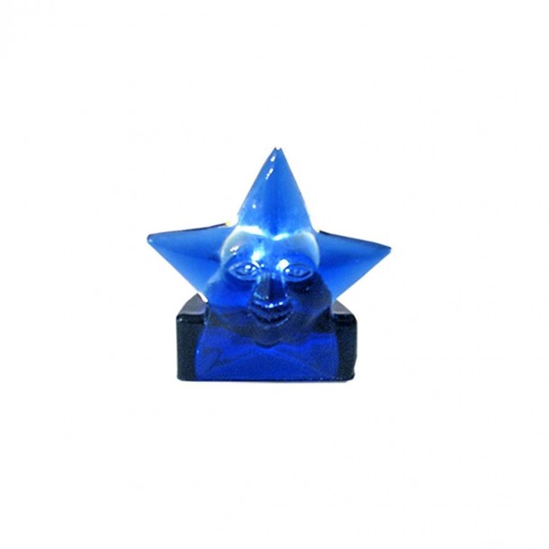 Κηροπήγιο Αστέρι Γυάλινο Μπλε Art Et Lumiere 8x10εκ. 07077