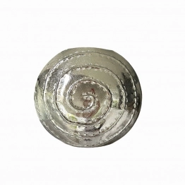 Βάζο Μεταλλικό Ασημί 28x11x26εκ. Art Et Lumiere 22012