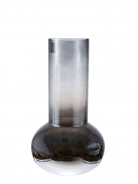 Βάζο Χειροποίητο Γυάλινο Γκρι-Ασημί 20x35εκ. Zen Collection 25.25.51460