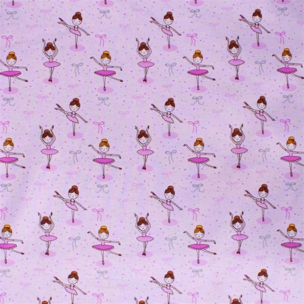 Σεντόνι Μεμονωμένο Φανελένιο Λίκνου 80x110εκ. Μπαλαρίνα 167 Lilac DIMcol