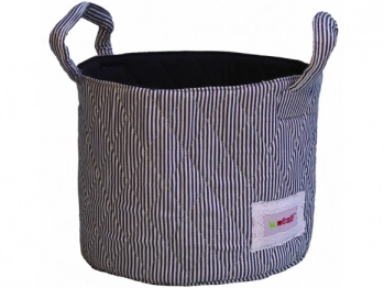 Καλάθι Βαμβακερό Πολλαπλών Χρήσεων Μπλε Navy Ριγέ Minene MN1538