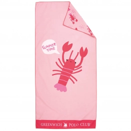 Πετσέτα Θαλάσσης Microfiber 70x140εκ. Junior 4040 Ροζ Greenwich Polo Club