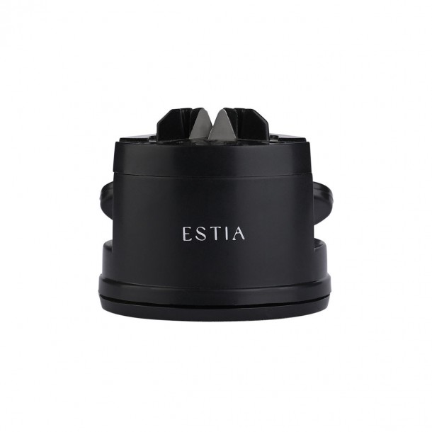 Ακονιστήρι Μαχαιριών Με Βεντούζα Μαύρο 6x6x6εκ. Estia 01-36812