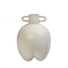 Βάζο Κεραμικό Λευκό ESPIEL 18,7x18,7x25,5εκ.