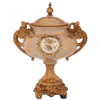 Διακοσμητικό Δοχείο Με Καπάκι Polyresin 34x26εκ. iliadis 88550