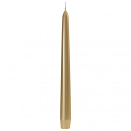 Κερί Βενετσιάνικο Σετ 12τμχ Χρυσό Μεταλλιζέ 25εκ. iliadis 73633