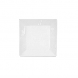 Πιάτο Γλυκού Τετράγωνο Πορσελάνης Λευκό Art Et Lumiere 17x17εκ. 06901