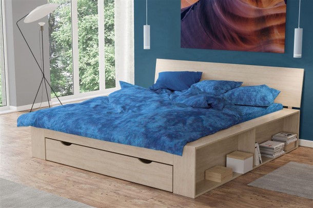 Σεντόνι Μεμονωμένο Βαμβακερό King 240x270εκ. Premium Shadow 631 Electric Blue DimCol