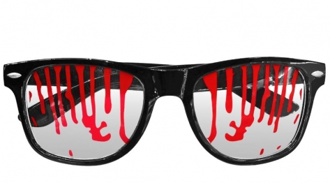 Γυαλιά Αμφίεσης Μαύρα με Αίμα 15x5εκ. Carnavalista 3-2689