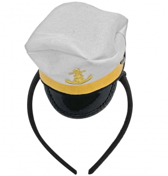 Στέκα Με Μίνι Καπελάκι Καπετάνιου 11x10εκ. Carnavalista 3-2318