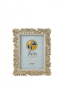 Κορνίζα Polyester Λευκή-Χρυσή 13x18εκ. Zen Collection 25.12.51495