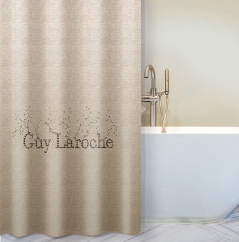 Κουρτίνα Μπάνιου Αδιάβροχη Polyester Pandora Sand 180x185εκ. Guy Laroche