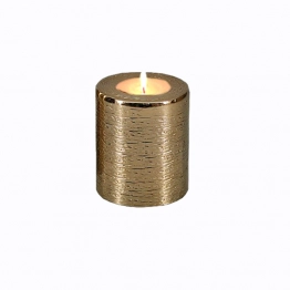 Κηροπήγιο Μεταλλικό Χρυσό Art Et Lumiere 8x9εκ. 19633