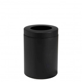 Καλάθι Απορριμμάτων Γραφείου 6lit Ανοξείδωτο Matt Black Pam & Co Φ21x28εκ. 2128-403