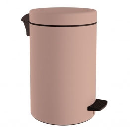 Καλάθι Απορριμμάτων 12lt-Φ25x40εκ. Soft Close Ανοξείδωτο Matte Dusty Pink Pam & Co 12-090-304