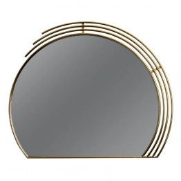 Καθρέπτης Τοίχου Μεταλλικός Χρυσός 90x70εκ. ESTHETI 811-40003