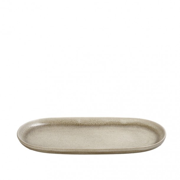 Πιατέλα Σερβιρίσματος Stoneware Μπεζ ESPIEL Noah 28,5x14x2,2εκ. TAP108K4