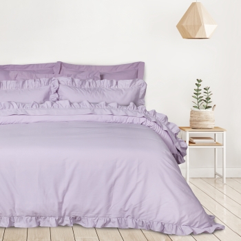 Σετ Παπλωματοθήκη Βαμβακερή Υπέρδιπλη 220x240εκ. Daily 3167 Lilac Das Home