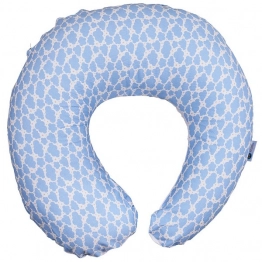 Μαξιλάρι Θηλασμού Βαμβακερό 60εκ./25εκ. Clouds Σιέλ 90092