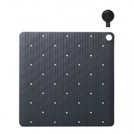 Ταπέτο Αντιολισθητικό Ντουζιέρας Καουτσούκ 55x55εκ. Ribb Anthracite Sealskin 800621