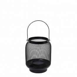 Φανάρι Μεταλλικό Μαύρο Δ14x19εκ. ESPIEL ATG110