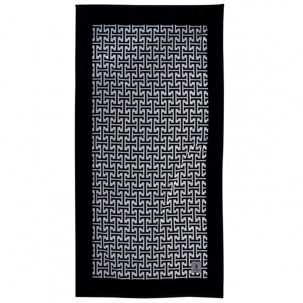 Πετσέτα Θαλάσσης Βαμβακερή 90x180εκ. Essential 4005 Μαύρη-Γκρι Greenwich Polo Club