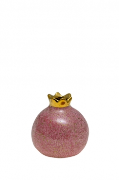 Ρόδι Κεραμικό Ροζ-Χρυσό 7,6εκ. Zen Collection 22.19.48350