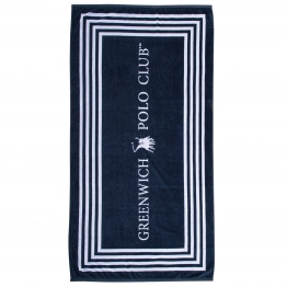 Πετσέτα Θαλάσσης Βαμβακερή 90x170εκ. Essential 4054 Μπλε-Λευκή Greenwich Polo Club