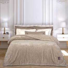Κουβέρτα Fleece Υπέρδιπλη 220x240εκ. Essential 3485 Μπεζ Greenwich Polo Club