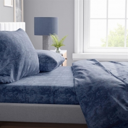 Παπλωματοθήκη Polycotton Μονή 160x240εκ. Shadow 15 Dark Blue DimCol