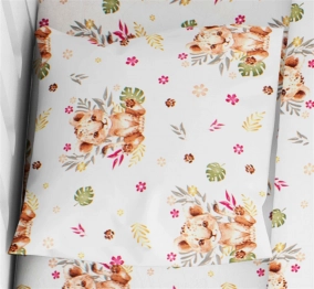 Μαξιλαροθήκη Φάκελος Bebe Βαμβακερή Rotary 35x45εκ. Lion Cub 530 Beige Dimcol