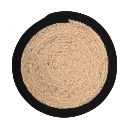 Σουπλά Υάκινθου-Polyester Natural-Μαύρο Haven 38εκ. Estia 07-32425