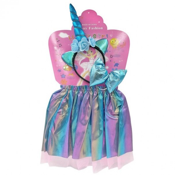 Σετ Παιδικής Αμφίεσης Ουράνιο Τόξο Μονόκερος Νο 3-5 ετών Carnavalista 3-2120