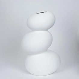 Βάζο Κεραμικό Λευκό 21x17x32,2εκ. ESTHETI 752-20404