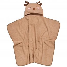 Κάπα Με Κέντημα Βαμβακερή 70x90εκ. Bath 4949 Καφέ Das Baby