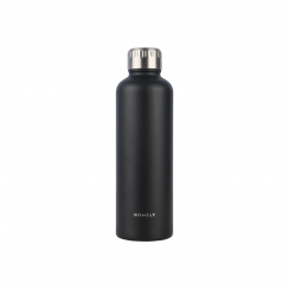 Θερμός-Μπουκάλι Ανοξείδωτο Flask Homely Midnight Black 500ml-7x7x23εκ. Estia 01-32555