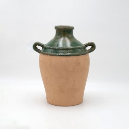 Βάζο Κεραμικό Πράσινο-Μπεζ 26x22x32,5εκ. ESTHETI 819-00499