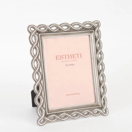 Κορνίζα Polyresin Ασημί 13x18εκ. ESTHETI 756-12019