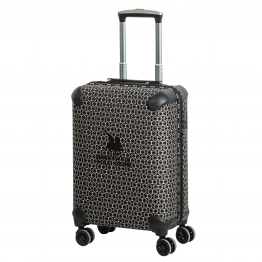 Βαλίτσα Τρόλεϊ 50x32x78εκ. Premium 7501 Black-Ecrou Greenwich Polo Club