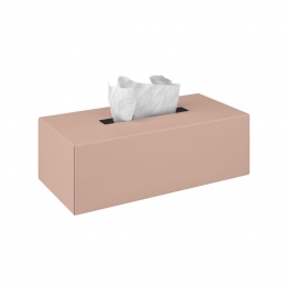 Θήκη Για Χαρτομάντηλα Ανοξείδωτη Matt Dusty Pink 25x13x7,5εκ. Pam & Co 120-304