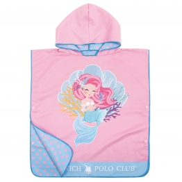 Πόντσο Παιδικό Microfiber 50x115εκ. Junior 4041 Ροζ Greenwich Polo Club