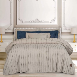 Κουβερλί Microfiber King 230x250εκ. Essential 3493 Taupe Greenwich Polo Club