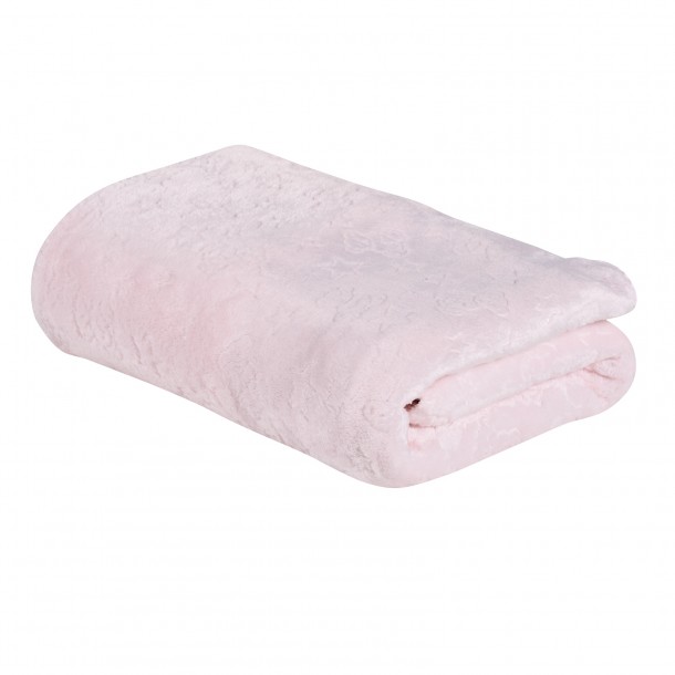 Κουβέρτα Fleece Αγκαλιάς-Λίκνου 75x100εκ. Relax 4904 Ροζ Das Baby