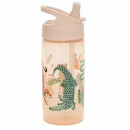 Παγούρι Με Καλαμάκι Tritan Upside Down Animals 380ml Petit Monkey PTM-DB48