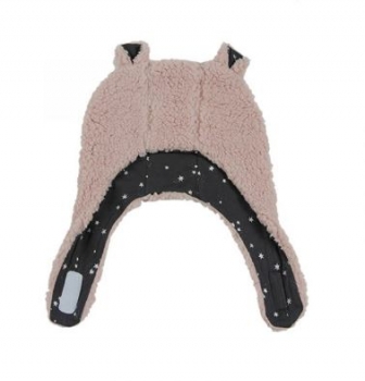 Σκουφάκι Βαμβακερό Luxurious Bear Dark Pink 0-6 Μηνών Minene 282730200906A