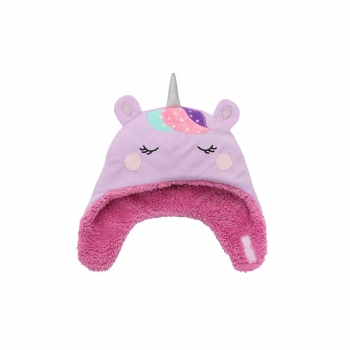 Σκουφάκι 2 Όψεων Fleece-Sherpa 2-4 Έτων Unicorn-Narwhal FlapJackKids FJKWS697M